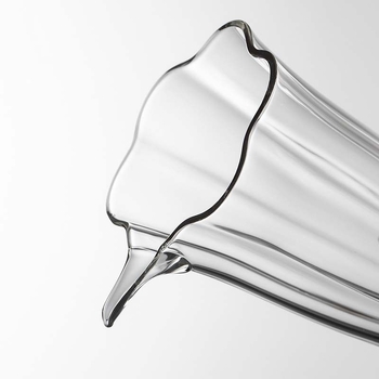 Vas de ceai din sticlă borosilicat transparent, cu filtru în formă de petală, stil japonez, rezistent la temperaturi înalte