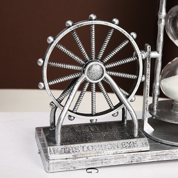 Ceas de nisip London Eye Ferris Wheel – decor modern retro, cadou pentru studenți