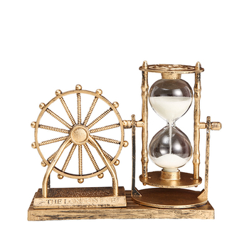 Ceas de nisip London Eye Ferris Wheel – decor modern retro, cadou pentru studenți