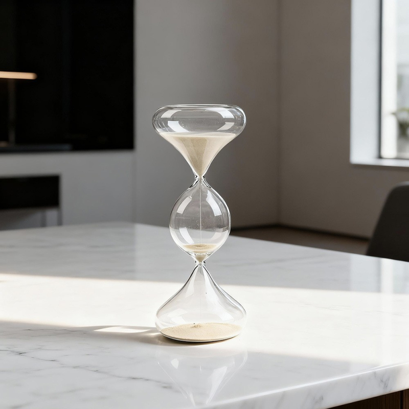 Clepsidră din sticlă, creativă, cu trei straturi geometrice, decor nordic pentru casă, personalizat