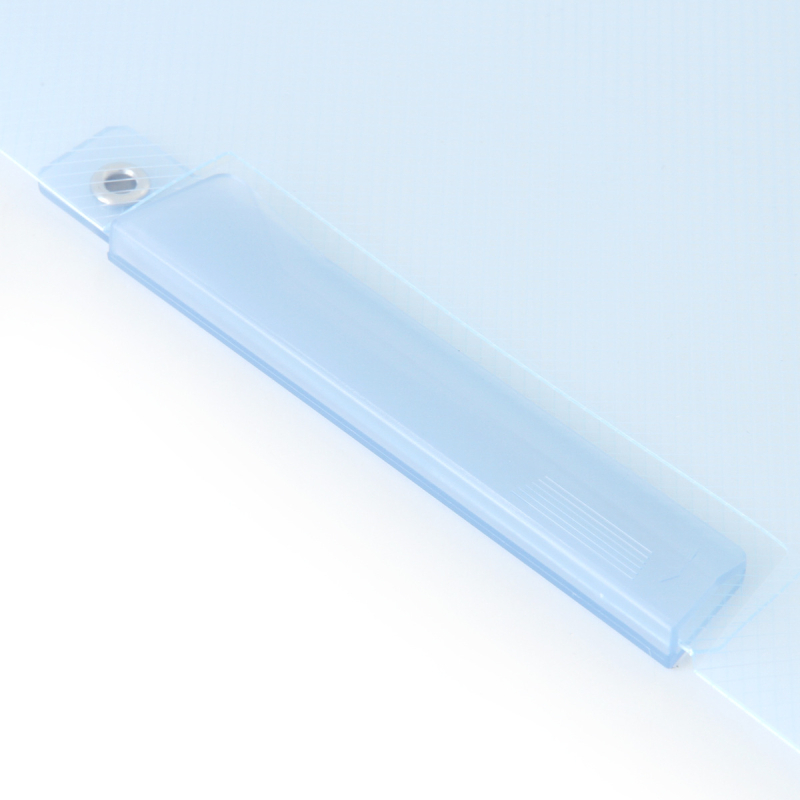 Deli 5546 clip rotativ pentru rapoarte (albastru) dosar A4 transparent