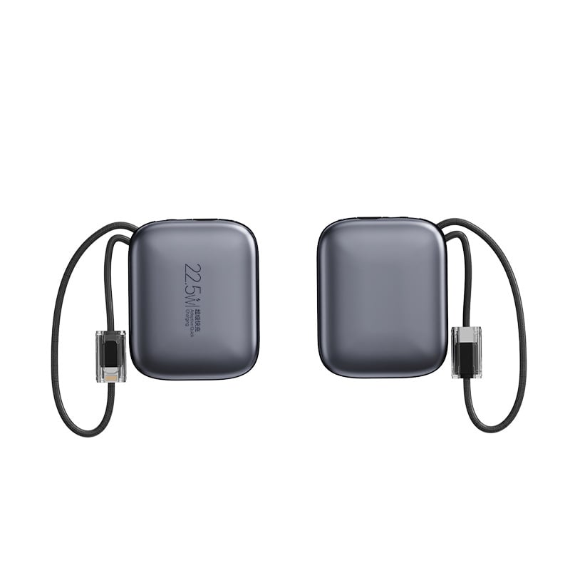 Mini power banka 10000mAh s ugrađenim kabelom, kompakno brzo punjenje, prilagođeni logo