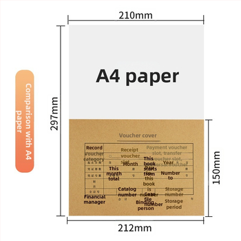 Obal na účtovné doklady A5, Kraft papier 120 g, kompatibilný s veľkosťami A4 a A5 polovica, balenie 25 sústav