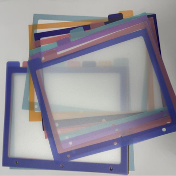 Pagini separator A4 cu trei găuri, 8 pagini, PP gros 36 μm, refil loose-leaf pentru dosar index pentru rame foto, personalizabil