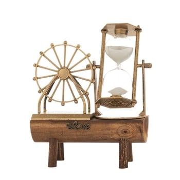 Clepsidră cu roata Ferris nostalgic retro pentru birou – decor de birou, cadou pentru ziua colegilor și sărbători