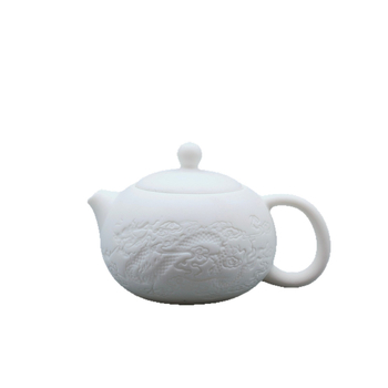 Ceainic ceramic Gongfu cu mâner lateral, ceainic din ceramică grosieră