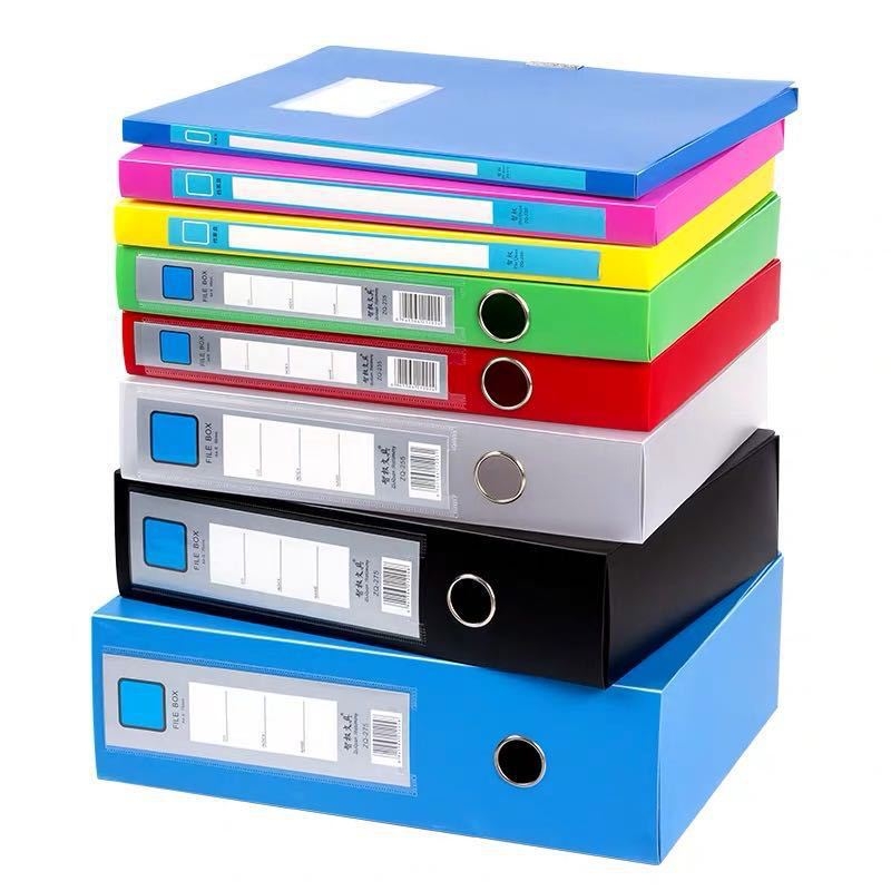 Cutie fișier A4 din PVC, grosime 5.5 cm, depozitare documente și birou, dimensiuni 236×310×20 mm, model 220, logo personalizabil