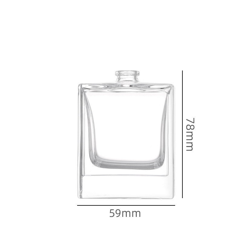 Átlátszó üveg parfümös flakon, 100 ml, nagy kapacitású, nyomós permetező, üres kozmetikai üveg