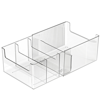 Cutie de depozitare pentru dosare, organizator pentru hârtie A4, suport telescopic transparent pentru cărți, raft de depozitare pentru birou