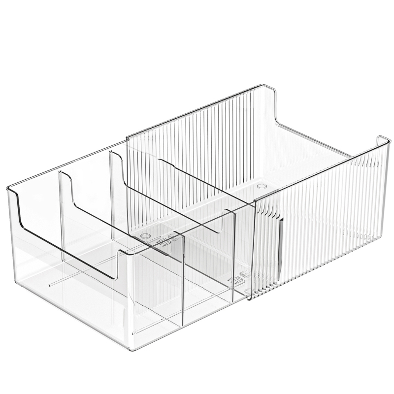 Cutie de depozitare pentru dosare, organizator pentru hârtie A4, suport telescopic transparent pentru cărți, raft de depozitare pentru birou