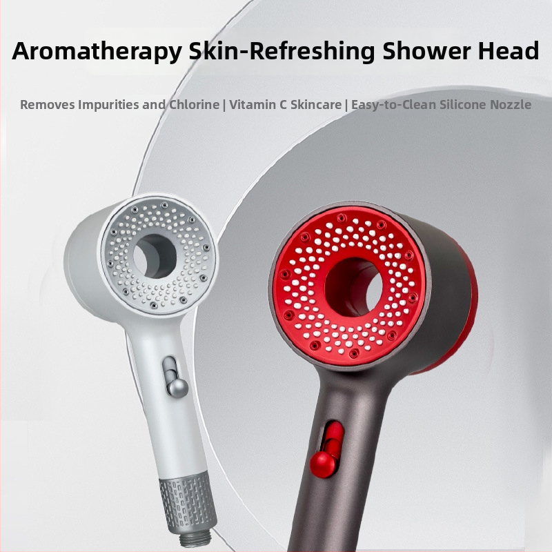 Domáca aromaterapeutická sprchová hlavica s filtrom vône a vstavaným ohrievačom