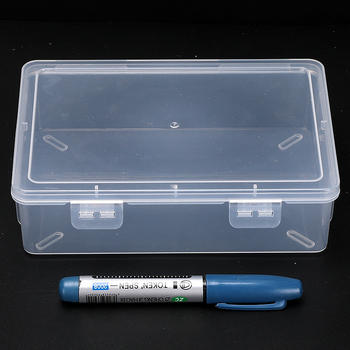 Cutie transparent din plastic pentru organizare: fișiere, piese, bijuterii și articole de birou