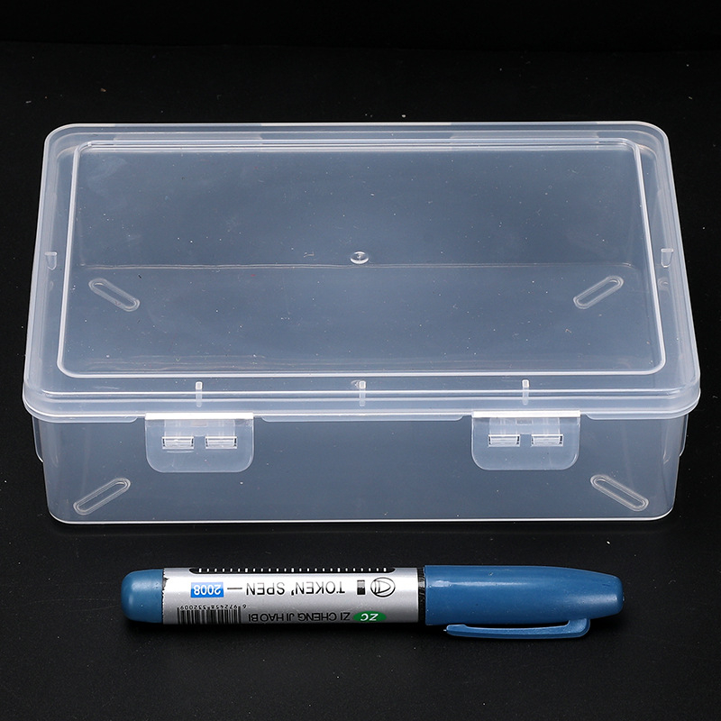 Cutie transparent din plastic pentru organizare: fișiere, piese, bijuterii și articole de birou