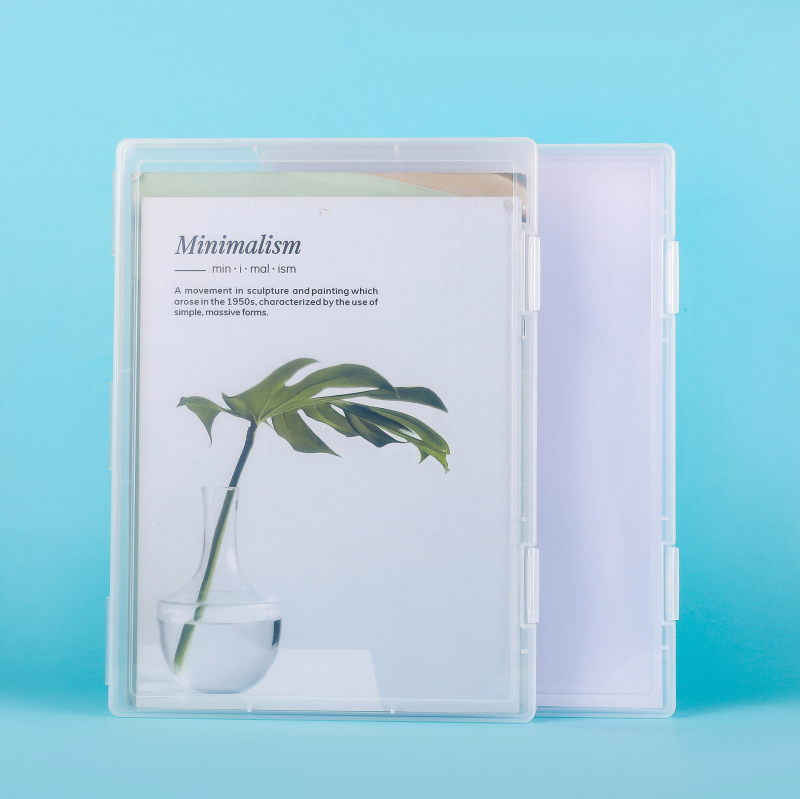 Cutie PP din plastic A4 pentru fișiere - organizator transparent, multifuncțional pentru documente și chitanțe