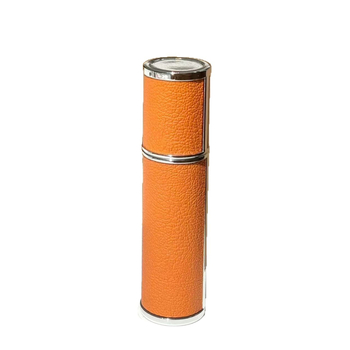 5 ml bőrből készült parfümös üveg, utazáshoz, elegáns, hordozható, üres mintaszóró