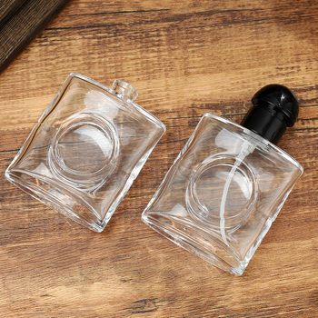 50 ml üveg spray palack parfüm és kozmetikumokhoz – hordozható, üres, nagy kapacitású, átlátszó