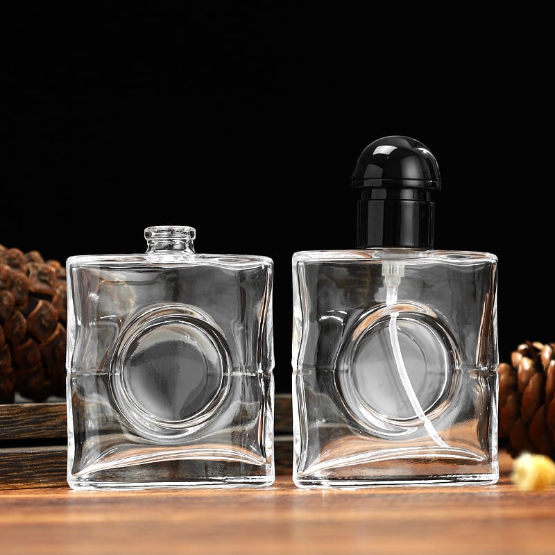 50 ml üveg spray palack parfüm és kozmetikumokhoz – hordozható, üres, nagy kapacitású, átlátszó