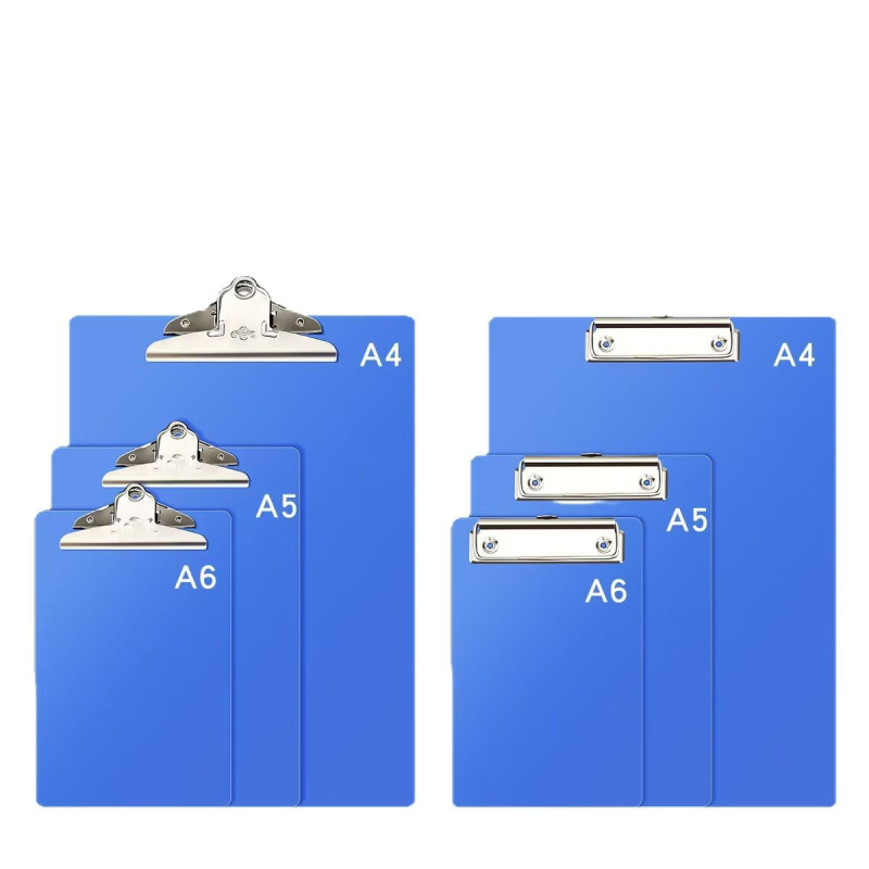 Mapă plastică pentru documente cu clemă A4/A5/A6, suport de scriere și clips pentru bonuri – accesoriu de birou