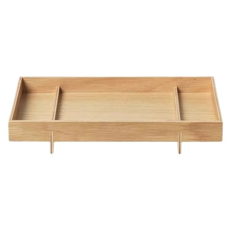 Tavă de ceai din lemn, stil japonez minimalist, dreptunghiulară, pentru uz casnic