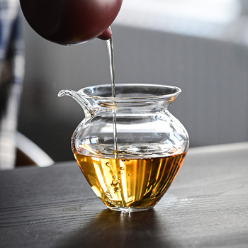 Set de ceai din sticlă borosilicat rezistentă la temperatură, transparent, stil japonez, ceașcă de ceai creativă