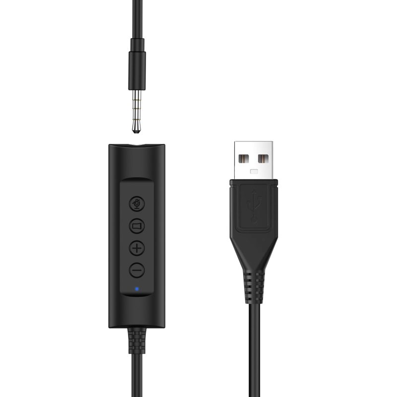 Žično USB slušalice s 3,5 mm priključkom, aktivno poništavanje šuma, slušalice za nadzor, model OY136