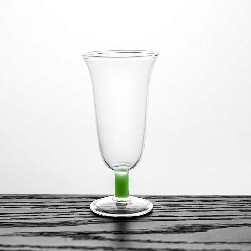 Căni de sticlă transparente, cu picior înalt, pentru ceai verde – ceașcă de aromă pentru ceremonia Gongfu, mică și elegantă