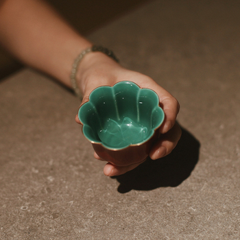 Ceașcă de ceai roșie din ceramică, stil chinezesc, pentru degustare de ceai