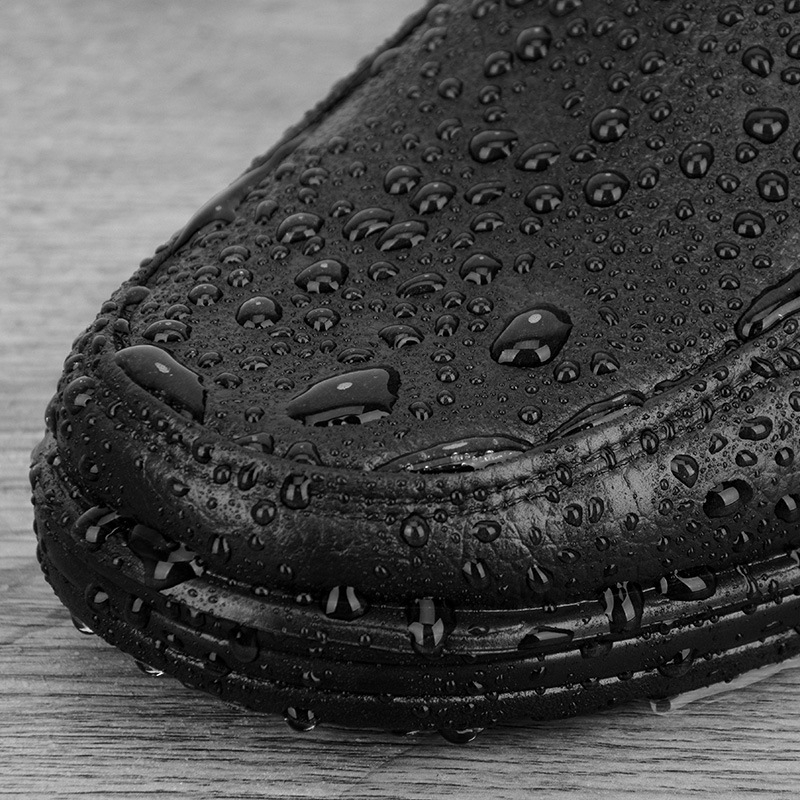 PVC muške vodootporne cipele za kišu, niskog profila slip-on, za proljeće i jesen, protuklizni potplat