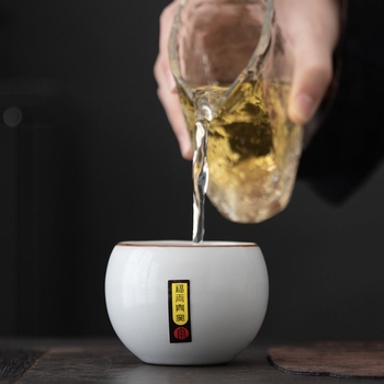 Set cadou de cești de ceai din porțelan cu glazură crăpată