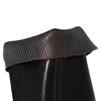 Ji Shield Bocanci de apă mid-calf, PVC negru, 33 cm, impermeabili, anti-derapare, rezistente la uzură, protecție pentru picior, 10 perechi în cutie