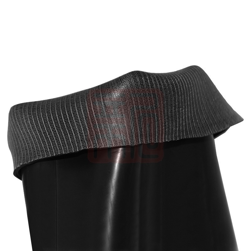 Ji Shield Bocanci de apă mid-calf, PVC negru, 33 cm, impermeabili, anti-derapare, rezistente la uzură, protecție pentru picior, 10 perechi în cutie