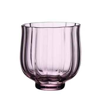 Ceașcă de ceai din sticlă borosilicată, în formă de lotus, pentru set Gongfu