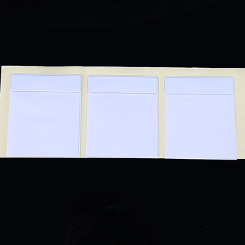 Husă PVC adezivă pentru carduri de identitate, cu capac protector impermeabil, buzunar pentru etichete și imprimare logo personalizabilă