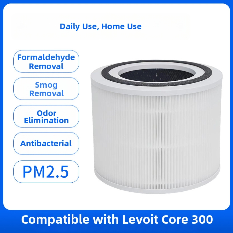 Aktívny uhlíkový filter pre čističku vzduchu Levoit Core 300/300S, domáce použitie