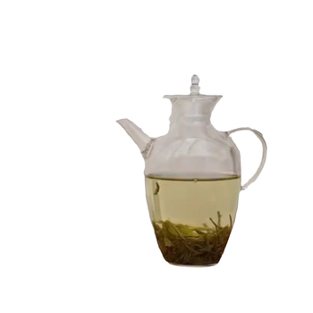 Ceainic din sticlă borosilikată pentru uz casnic, set Gongfu, ceainic creativ cu mărgele pe vârf, în formă de dovleac, pentru ceai verde