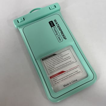 PVC водоустойчива торбичка за мобилен телефон за плуване и гмуркане, съвместима със сензорен екран, самозатваряща се торба