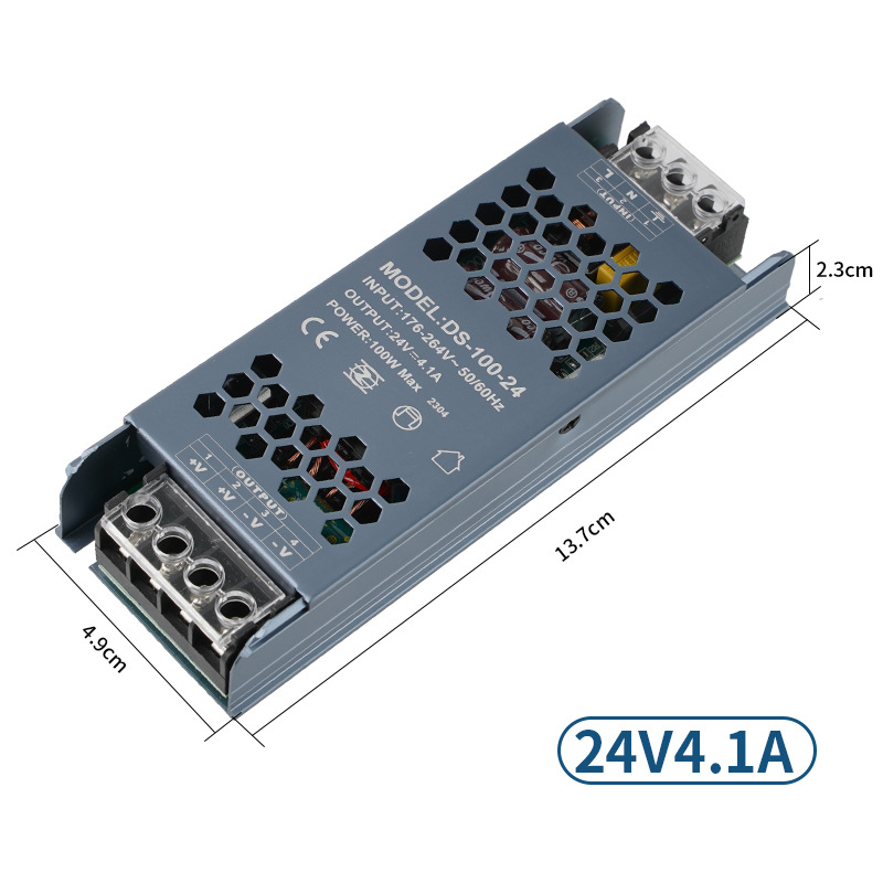 Индустриално ултра тънко 12V черен диамант LED светлинна кутия захранване, 24V линейно осветление трансформатор, превключващо захранване