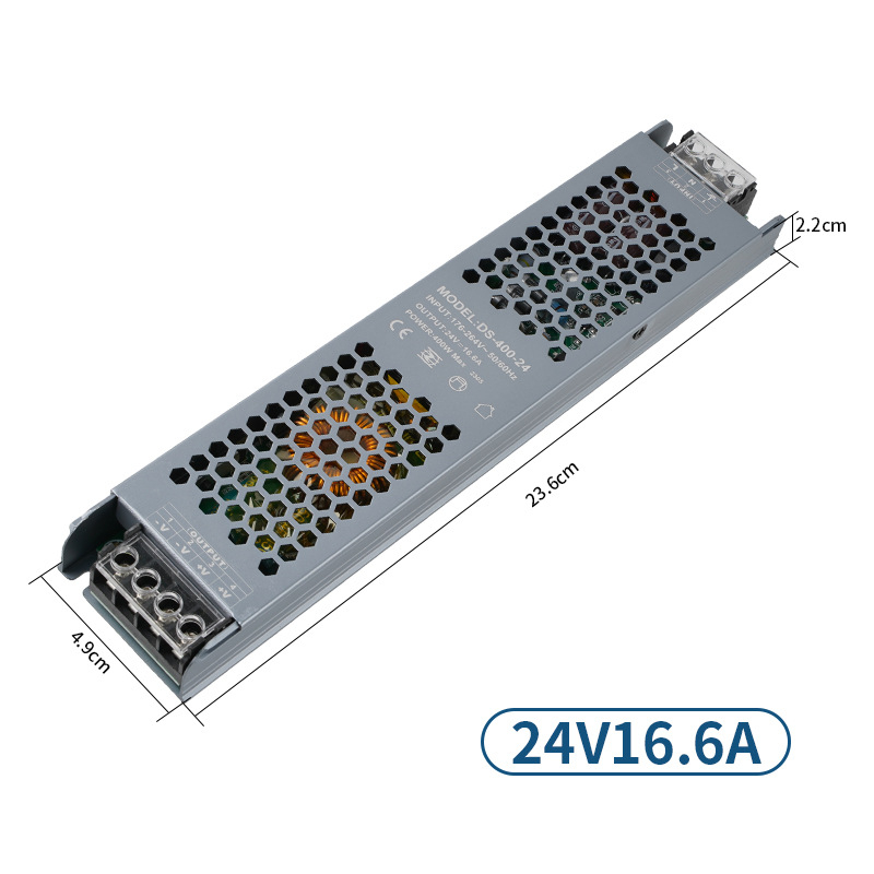 Индустриално ултра тънко 12V черен диамант LED светлинна кутия захранване, 24V линейно осветление трансформатор, превключващо захранване
