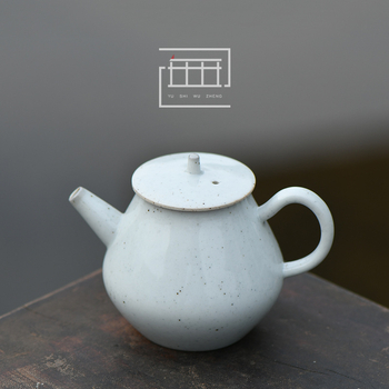 Ceainic ceramic creativ, realizat manual, cu set Kung Fu de ceai, design simplu și modern