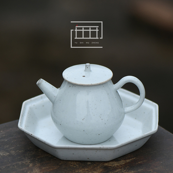 Ceainic ceramic creativ, realizat manual, cu set Kung Fu de ceai, design simplu și modern