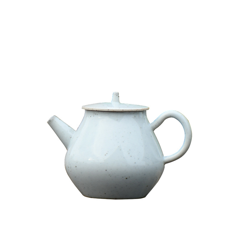 Ceainic ceramic creativ, realizat manual, cu set Kung Fu de ceai, design simplu și modern