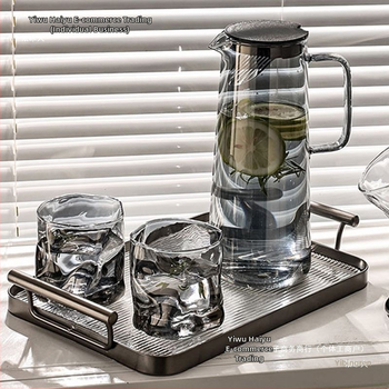 Set de pahare din sticlă borosilicată, în stil nordic, rezistente la temperaturi înalte, pentru uz casnic