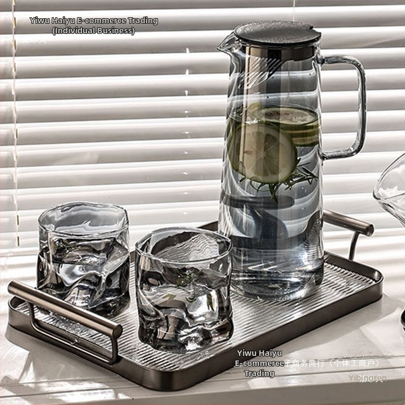 Set de pahare din sticlă borosilicată, în stil nordic, rezistente la temperaturi înalte, pentru uz casnic