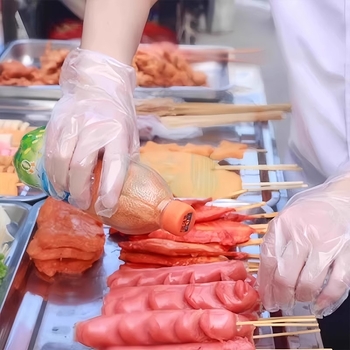 Mănuși de unică folosință din TPE, de calitate alimentară, pentru bucătărie, utilizare casnică, curățare, gătit și coacere