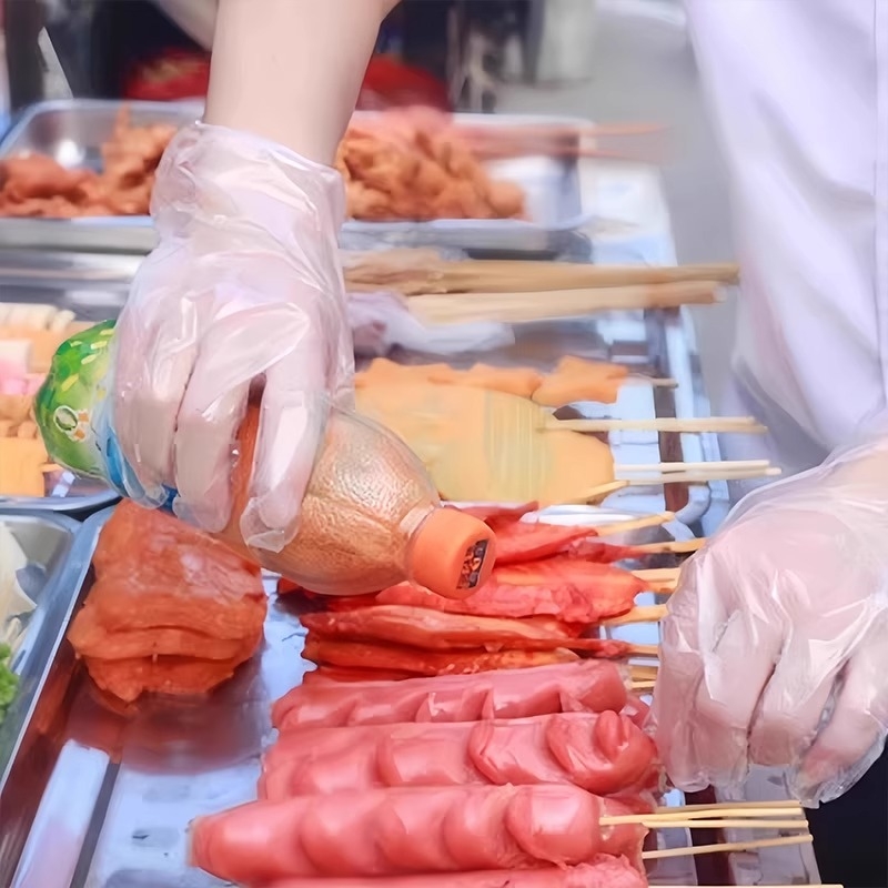 Mănuși de unică folosință din TPE, de calitate alimentară, pentru bucătărie, utilizare casnică, curățare, gătit și coacere