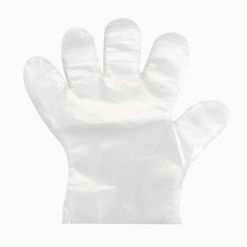 Mănuși de unică folosință din PE film transparent, calitate alimentară, groase, pentru bucătărie, catering și înfrumusețare, 300 buc