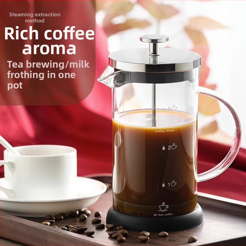 Set Tianxi pentru cafea: cană pour-over, filtru de cafea, presă franceză și infuzor de ceai