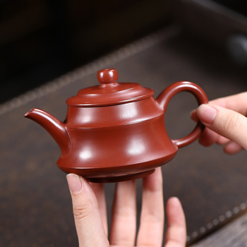 Set ceainic Yixing din lut purpuriu — design inspirat de mineral original, stil jad, pentru uz casnic, cutie cadou ceai