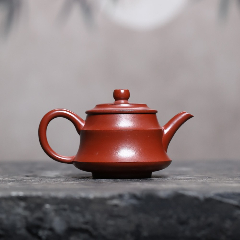 Set ceainic Yixing din lut purpuriu — design inspirat de mineral original, stil jad, pentru uz casnic, cutie cadou ceai