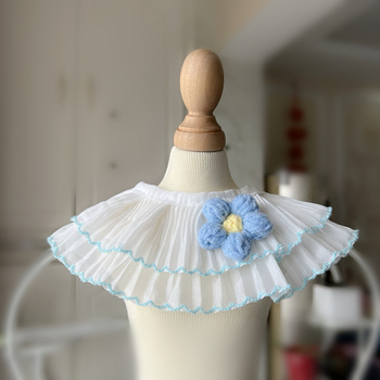 Virágos mintájú dekoratív nyakpánt macskáknak és kutyáknak